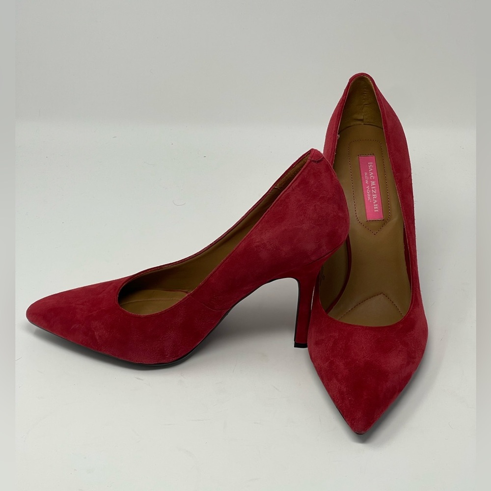 Isaac Mizrahi suede heels.